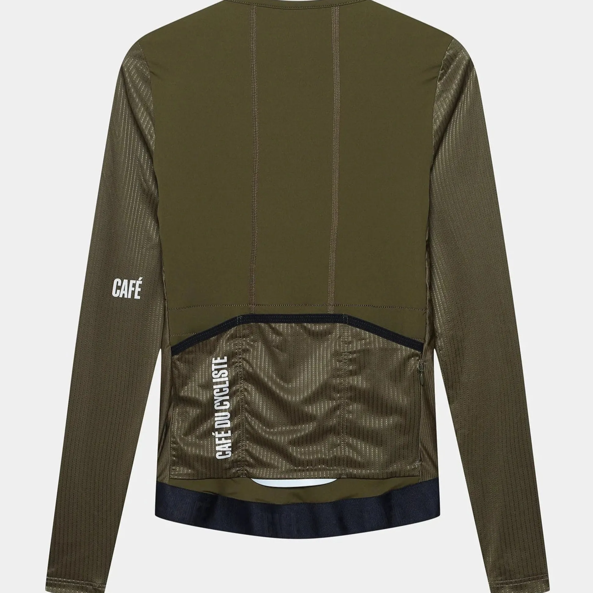 Maglia maniche lunghe Cafe du Cycliste Roxane - Verde