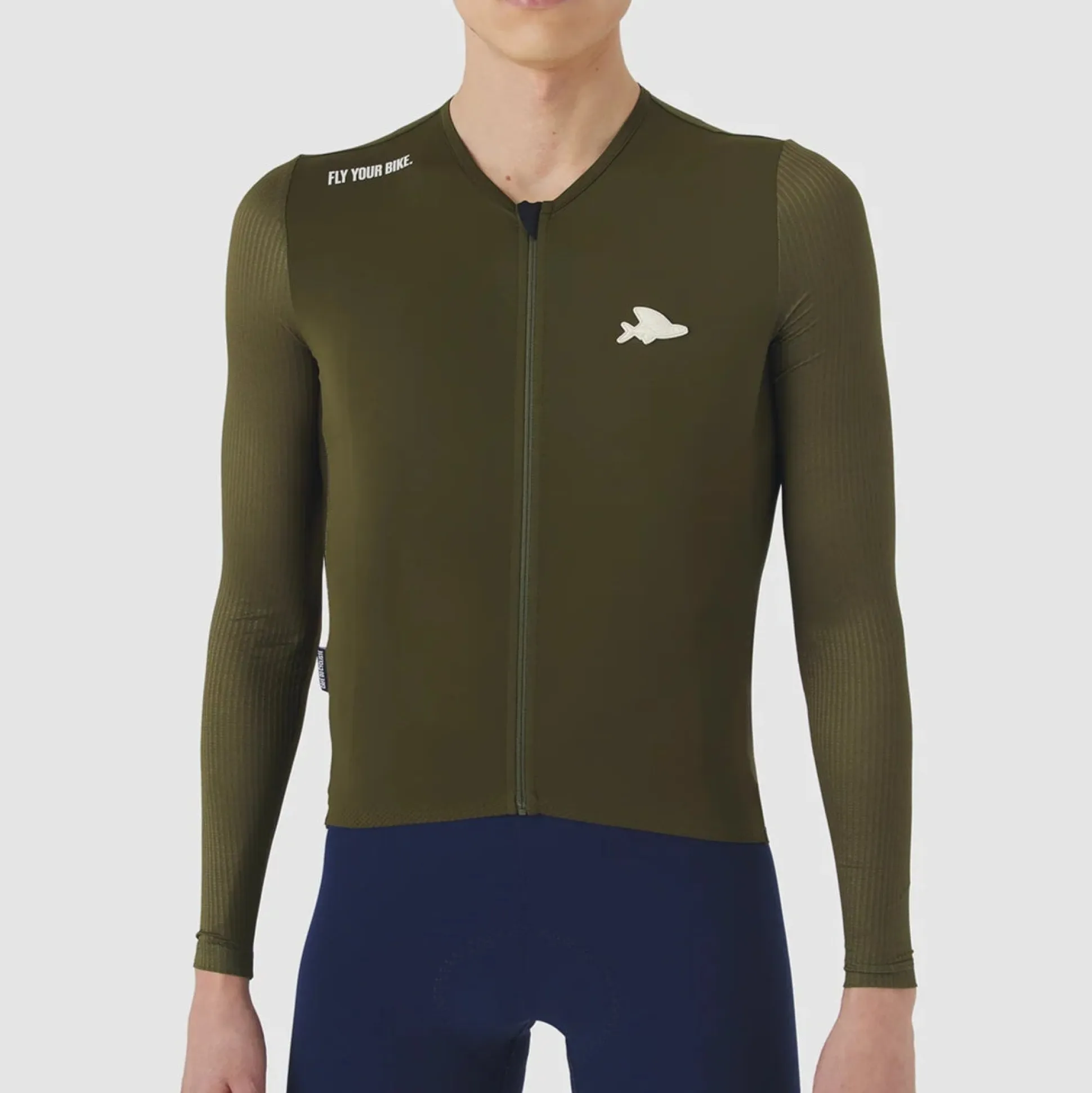 Maglia maniche lunghe Cafe du Cycliste Roxane - Verde
