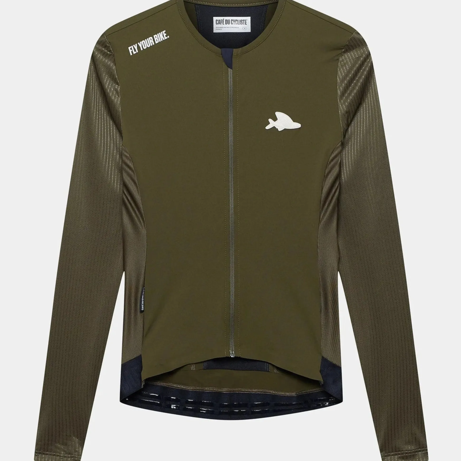 Maglia maniche lunghe Cafe du Cycliste Roxane - Verde