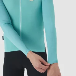 Maglia maniche lunghe Cafe du Cycliste Roxane - Azzurro