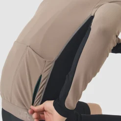 Maglia maniche lunghe Cafe du Cycliste Manon - Beige