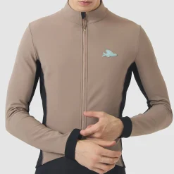 Maglia maniche lunghe Cafe du Cycliste Manon - Beige