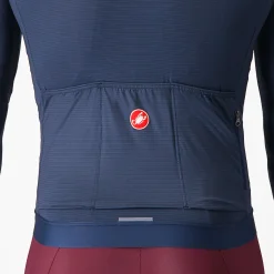 Maglia maniche lunghe Castelli Espresso - Blu