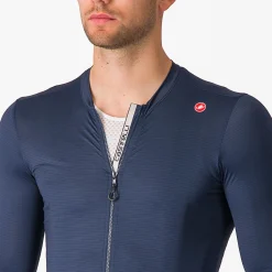 Maglia maniche lunghe Castelli Espresso - Blu