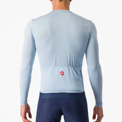Maglia maniche lunghe Castelli Espresso - Azzurro