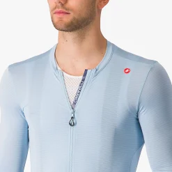 Maglia maniche lunghe Castelli Espresso - Azzurro