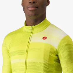 Maglia maniche lunghe Castelli Collapse - Giallo