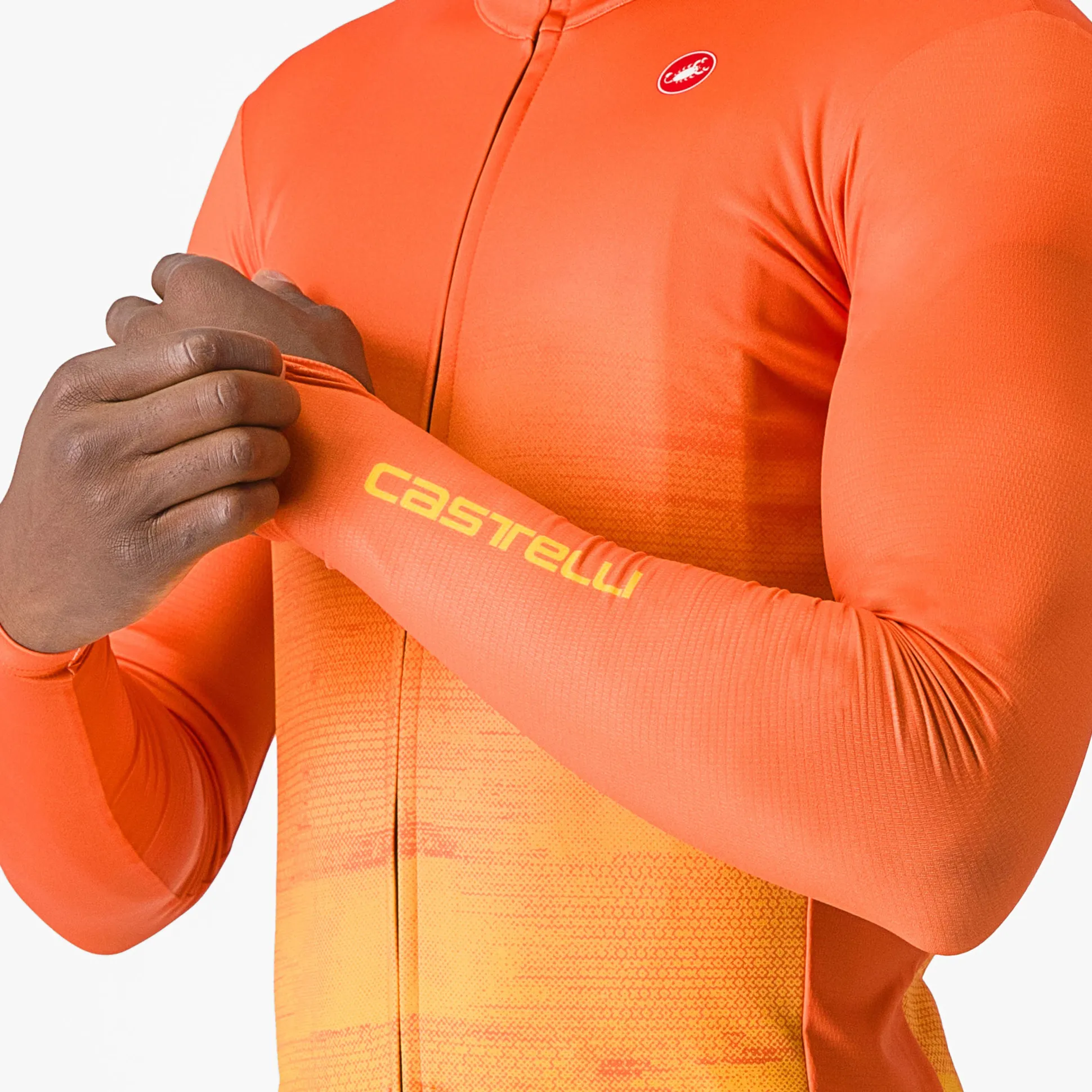 Maglia maniche lunghe Castelli Unlimited Thermal - Arancio