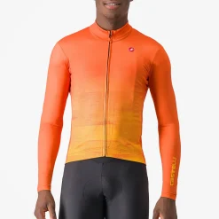 Maglia maniche lunghe Castelli Unlimited Thermal - Arancio