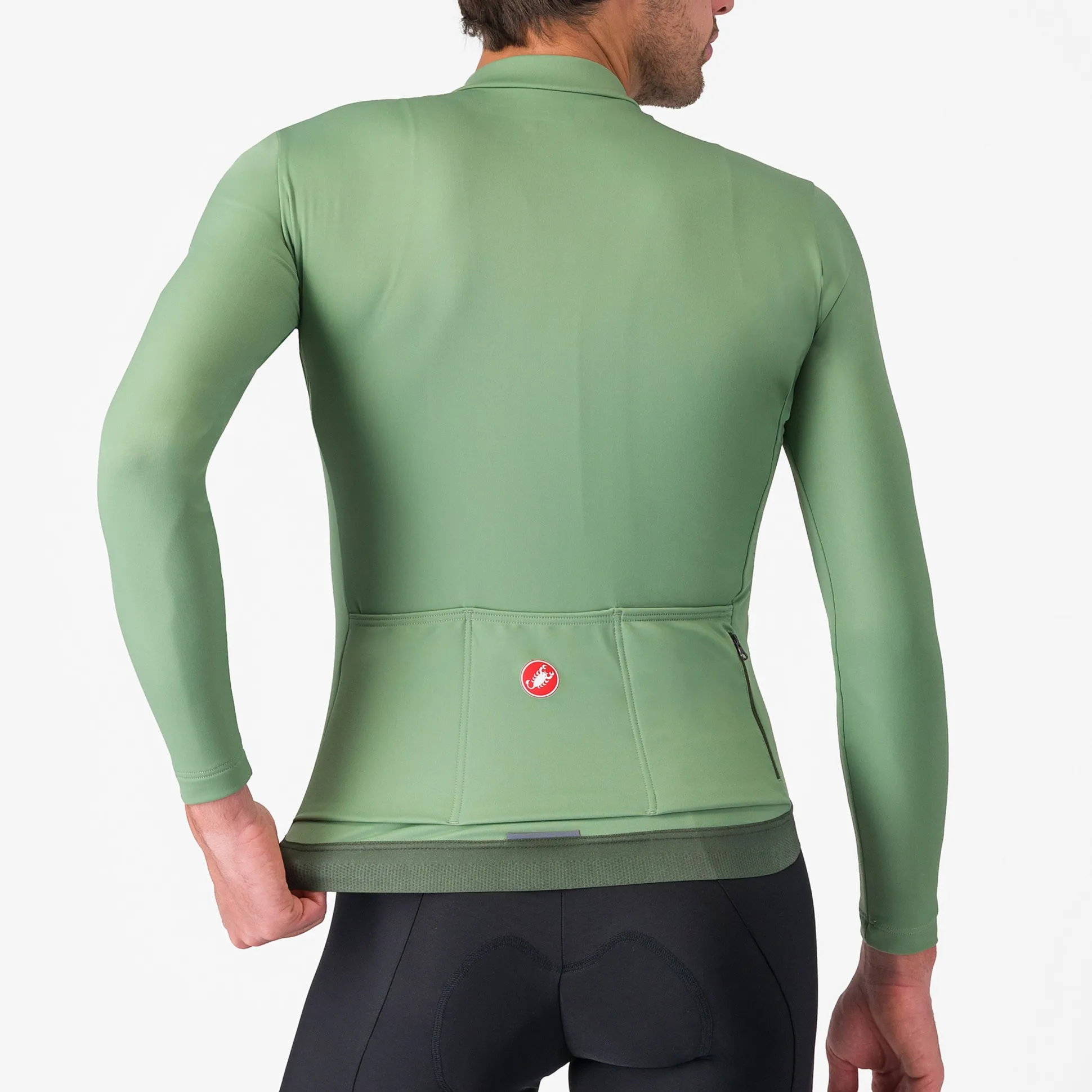 Maglia maniche lunghe Castelli Espresso Thermal - Verde chiaro
