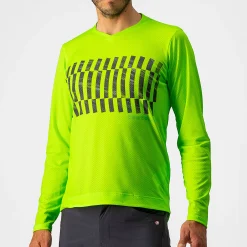 Maglia maniche lunghe Castelli Trail Tech Tee - Verde