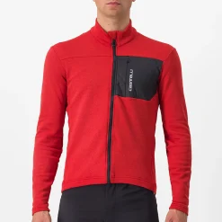 Maglia maniche lunghe Castelli Unlimited Trail - Rosso