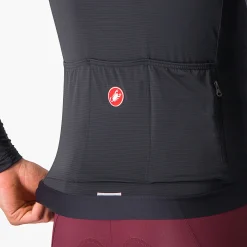 Maglia maniche lunghe Castelli Espresso - Nero