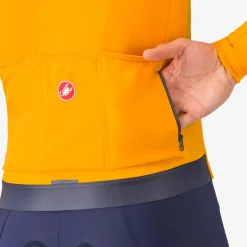 Maglia maniche lunghe Castelli Espresso Thermal - Giallo