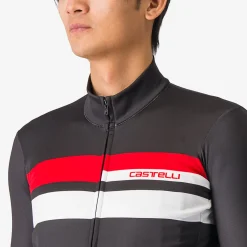 Maglia maniche lunghe Castelli Lineare - Nero