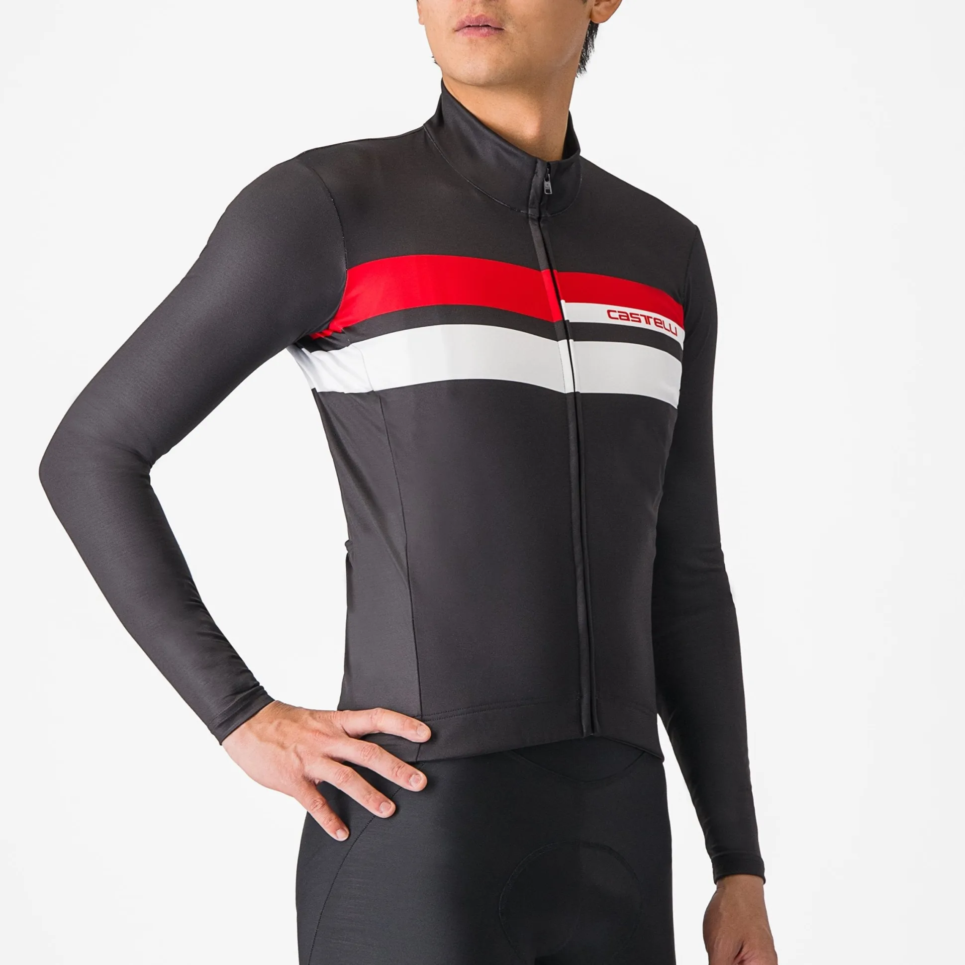 Maglia maniche lunghe Castelli Lineare - Nero