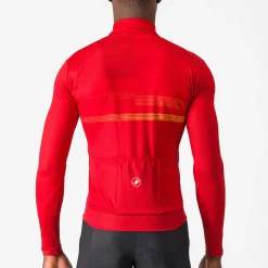 Maglia maniche lunghe Castelli Collapse - Rosso