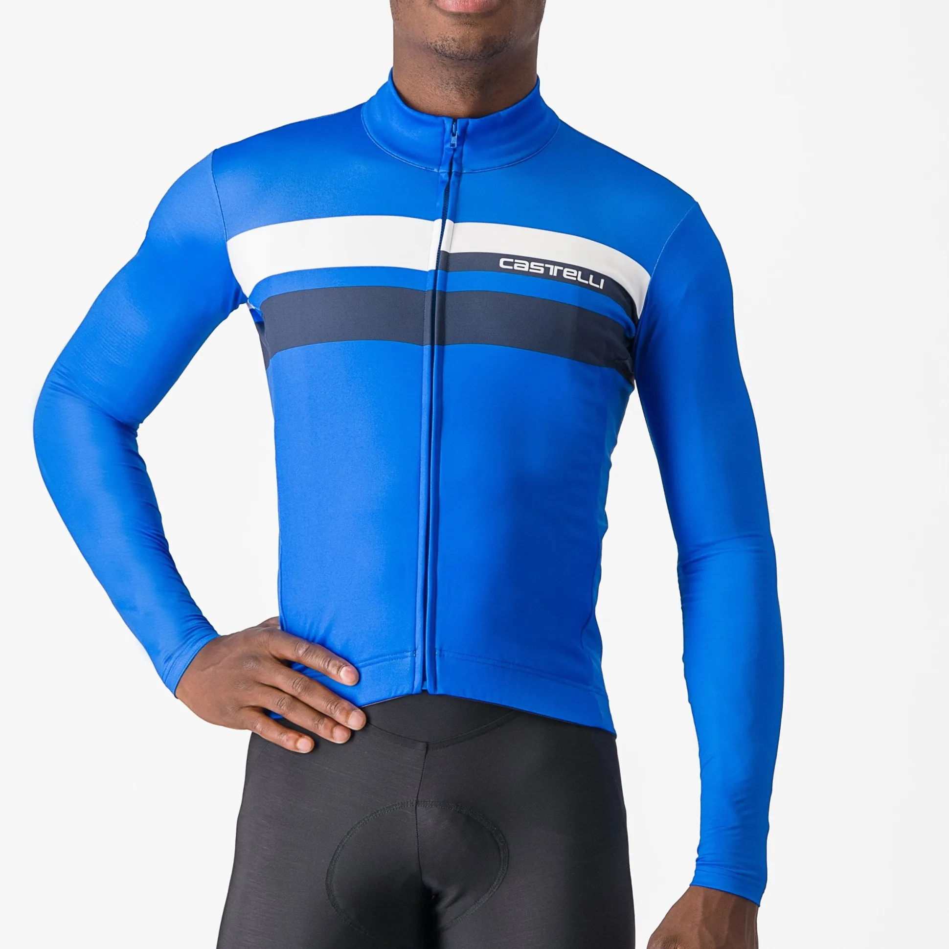 Maglia maniche lunghe Castelli Lineare - Blu