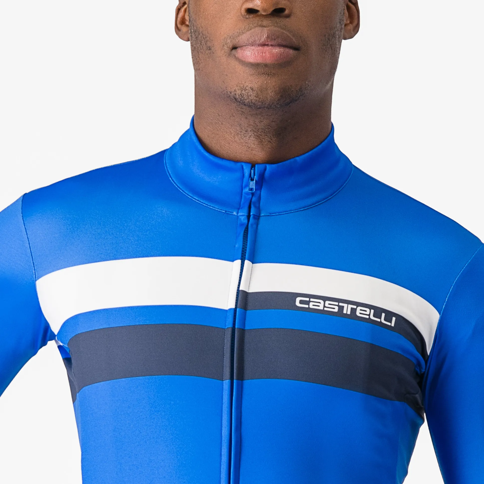 Maglia maniche lunghe Castelli Lineare - Blu