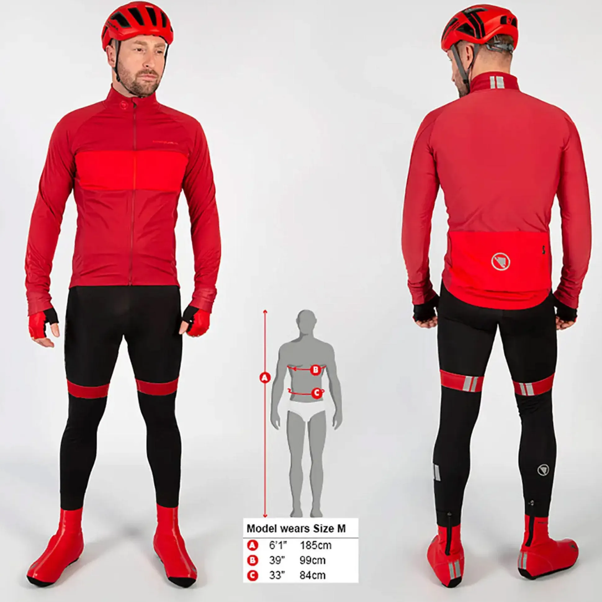 Maglia maniche lunghe Endura FS260-Pro Jetstream - Rosso