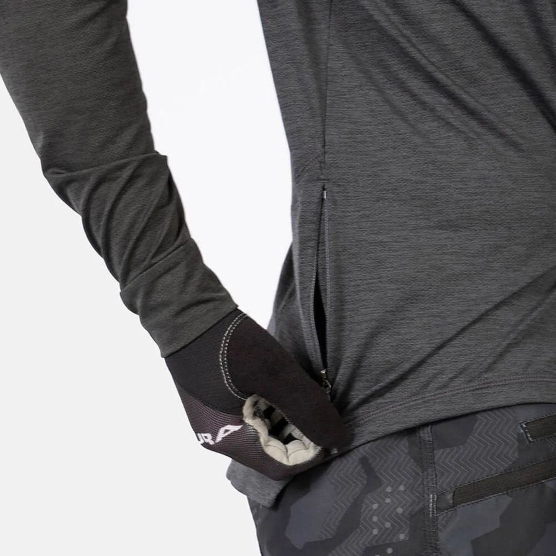 Maglia maniche lunghe Endura SingleTrack - Nero