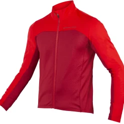 Maglia maniche lunghe Endura FS260-Pro Roubaix - Rosso