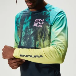 Maglia maniche lunghe Endura Tropical Print LTD - Azzurro