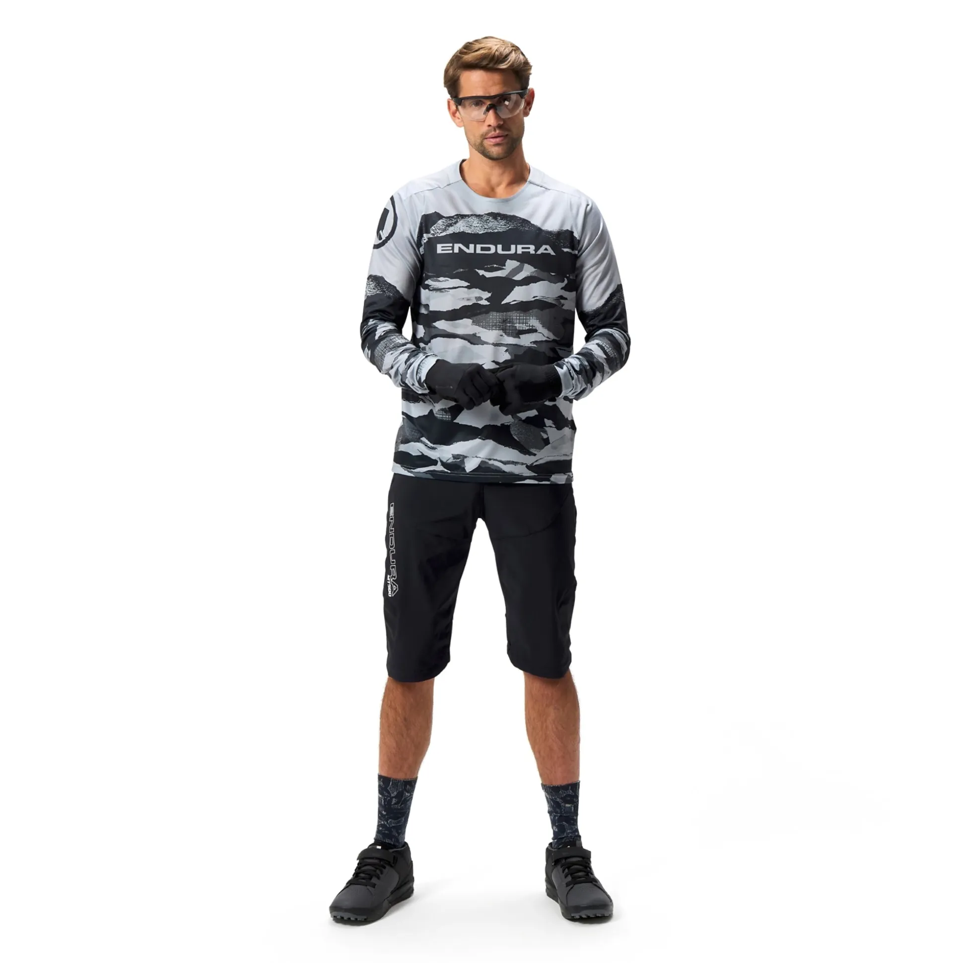Maglia maniche lunghe Endura Camo Print LTD - Grigio