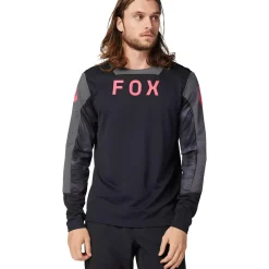 Maglia maniche lunghe Fox Defend Taunt - Nero