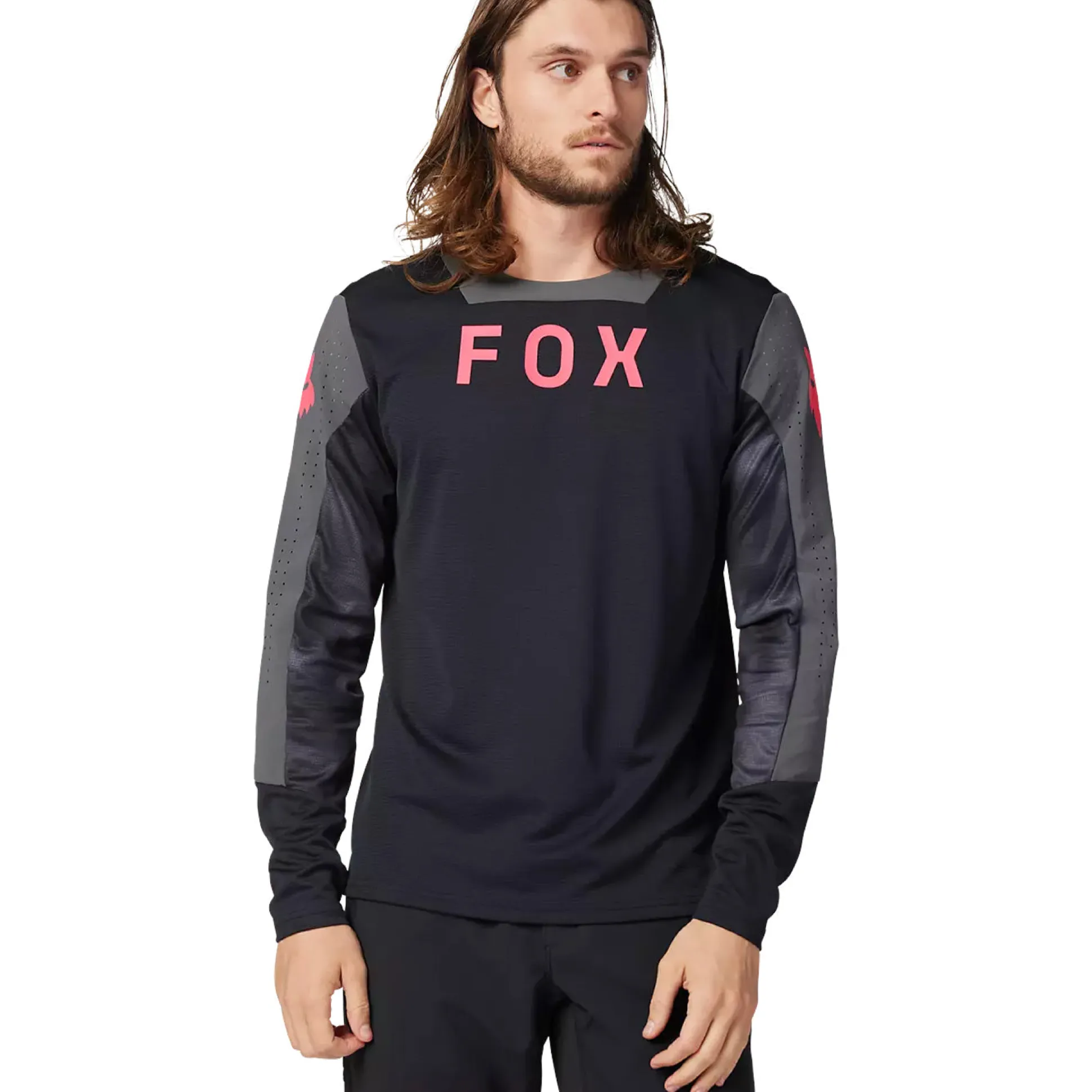 Maglia maniche lunghe Fox Defend Taunt - Nero