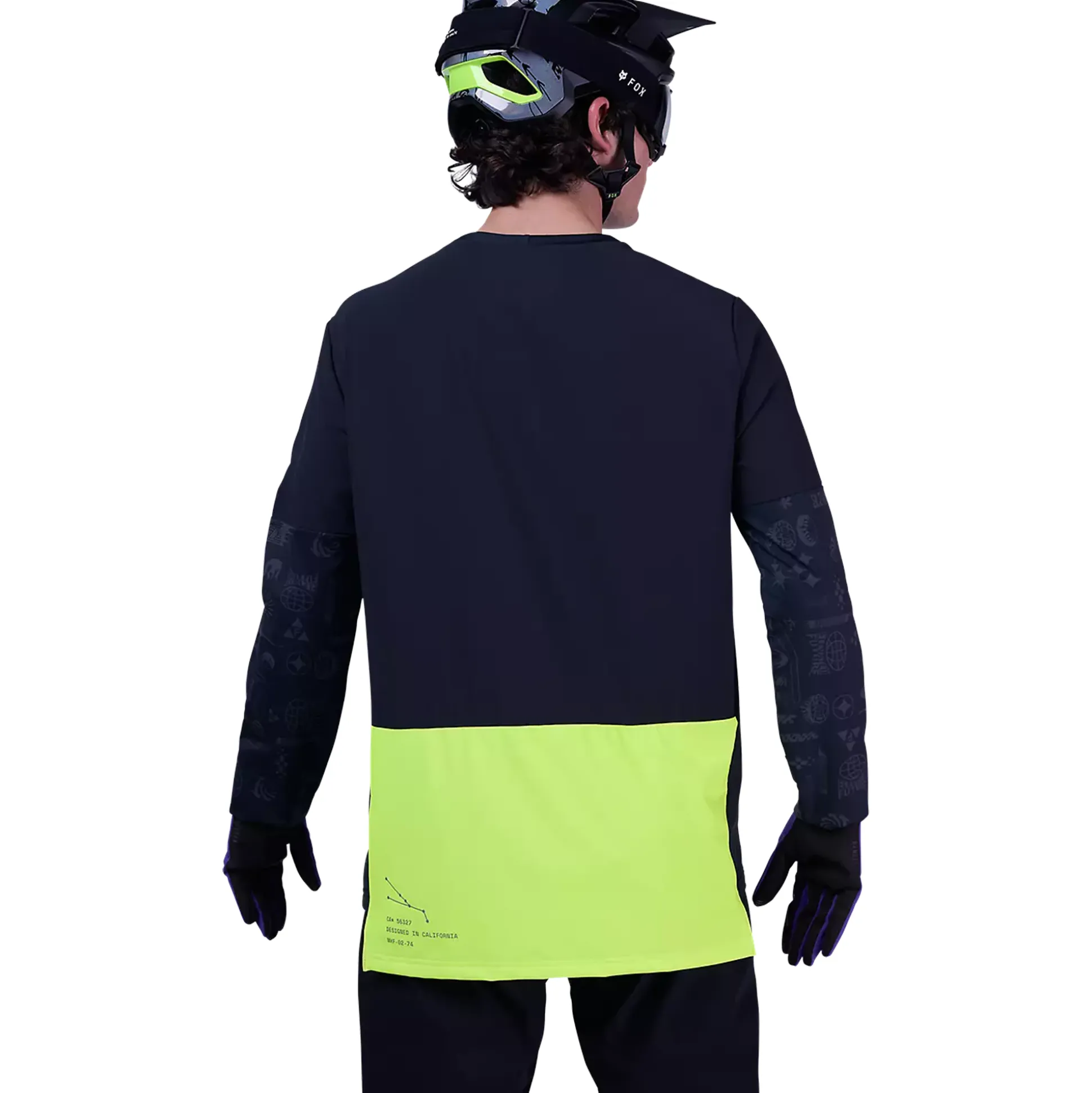 Maglia maniche lunghe Fox Defend Thermal Lunar - Nero giallo