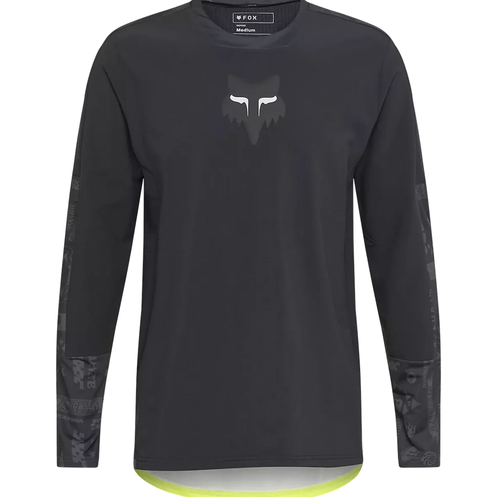 Maglia maniche lunghe Fox Defend Thermal Lunar - Nero giallo