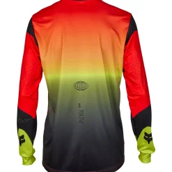 Maglia maniche lunghe Fox Ranger Revise - Rosso giallo