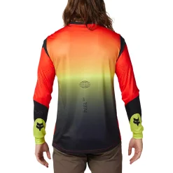 Maglia maniche lunghe Fox Ranger Revise - Rosso giallo