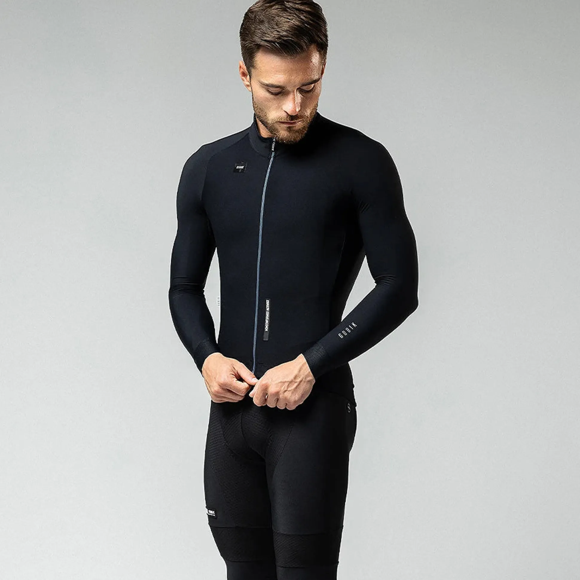 Maglia maniche lunghe Gobik Pacer Solid Jasper - Nero