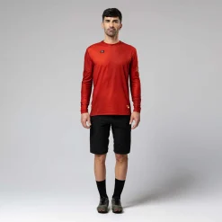 Maglia maniche lunghe Gobik Terrain Rooibos - Rosso