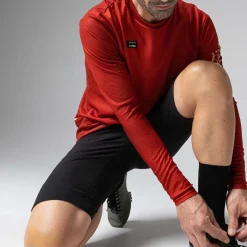 Maglia maniche lunghe Gobik Terrain Rooibos - Rosso