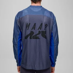 Maglia maniche lunghe Maap Alt Road Air Mesh - Blu
