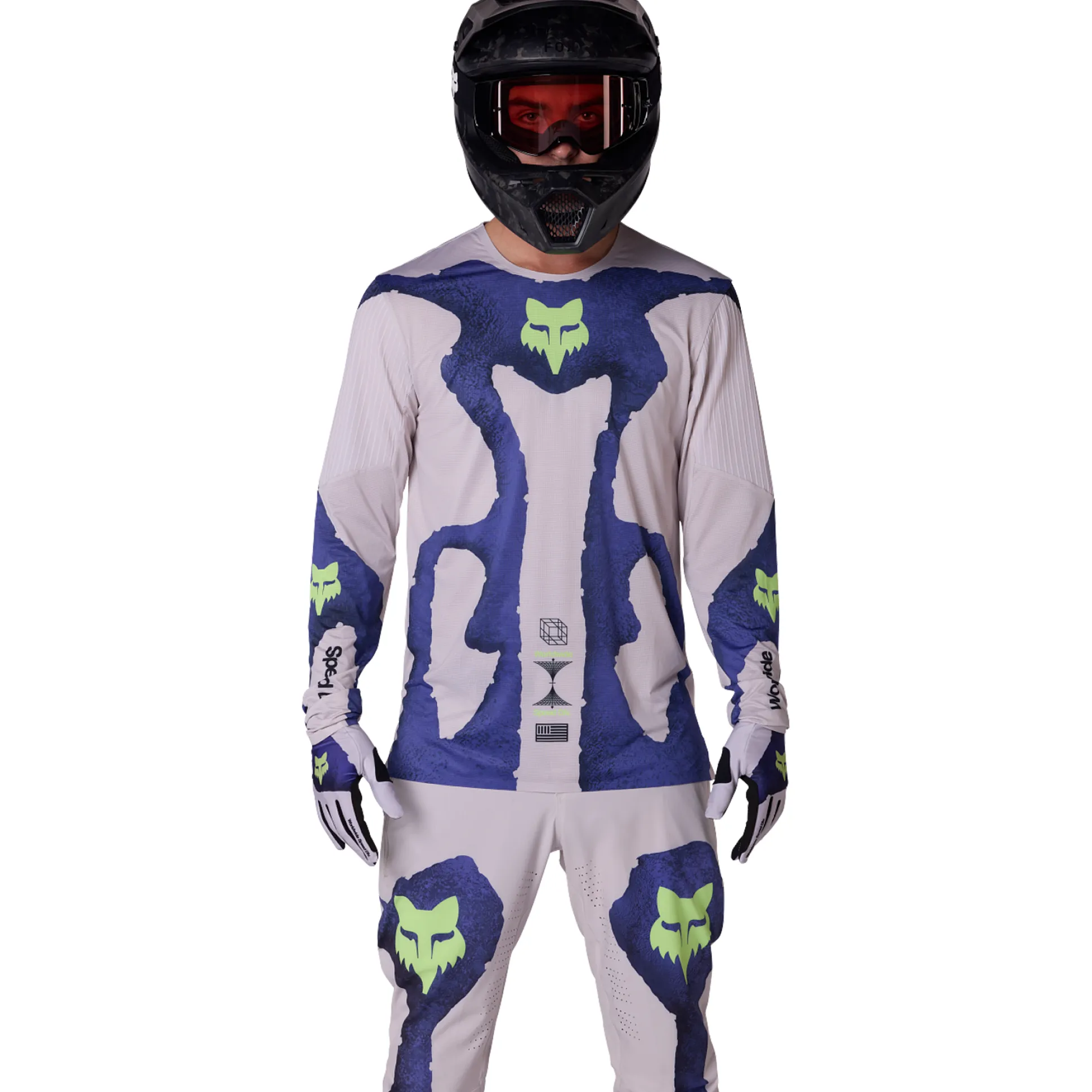Maglia maniche lunghe mtb Fox Flexair Awareness - Multicolore