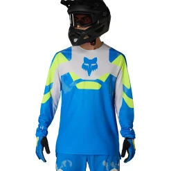 Maglia maniche lunghe mtb Fox Ranger Tactile - Azzurro