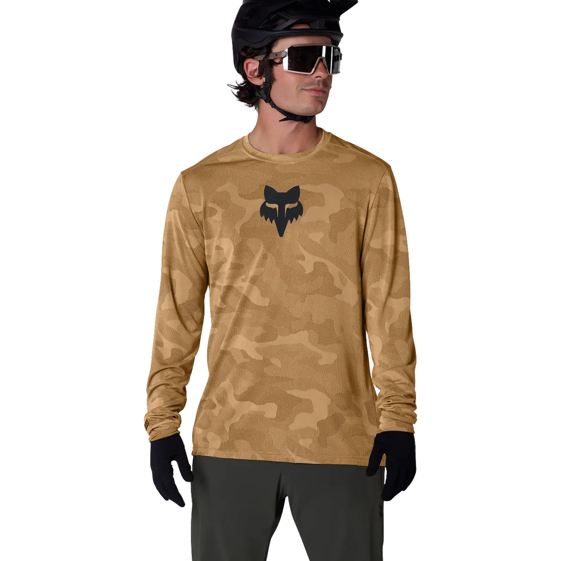 Maglia maniche lunghe mtb Fox Ranger TruDri - Marrone chiaro
