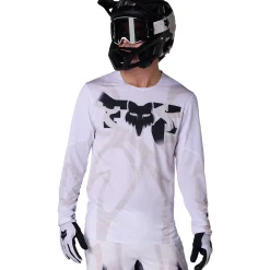 Maglia maniche lunghe mtb Fox Flexair Diffuse - Bianco