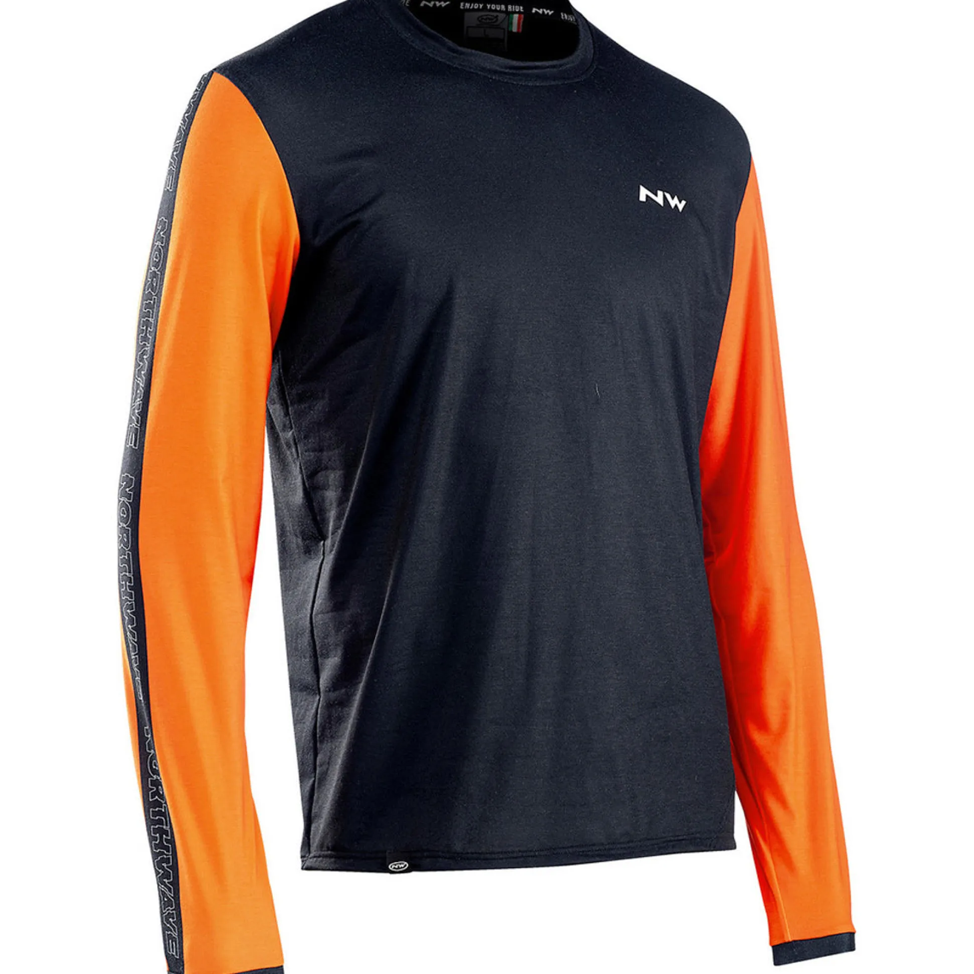 Maglia maniche lunghe Northwave XTrail - Nero arancio