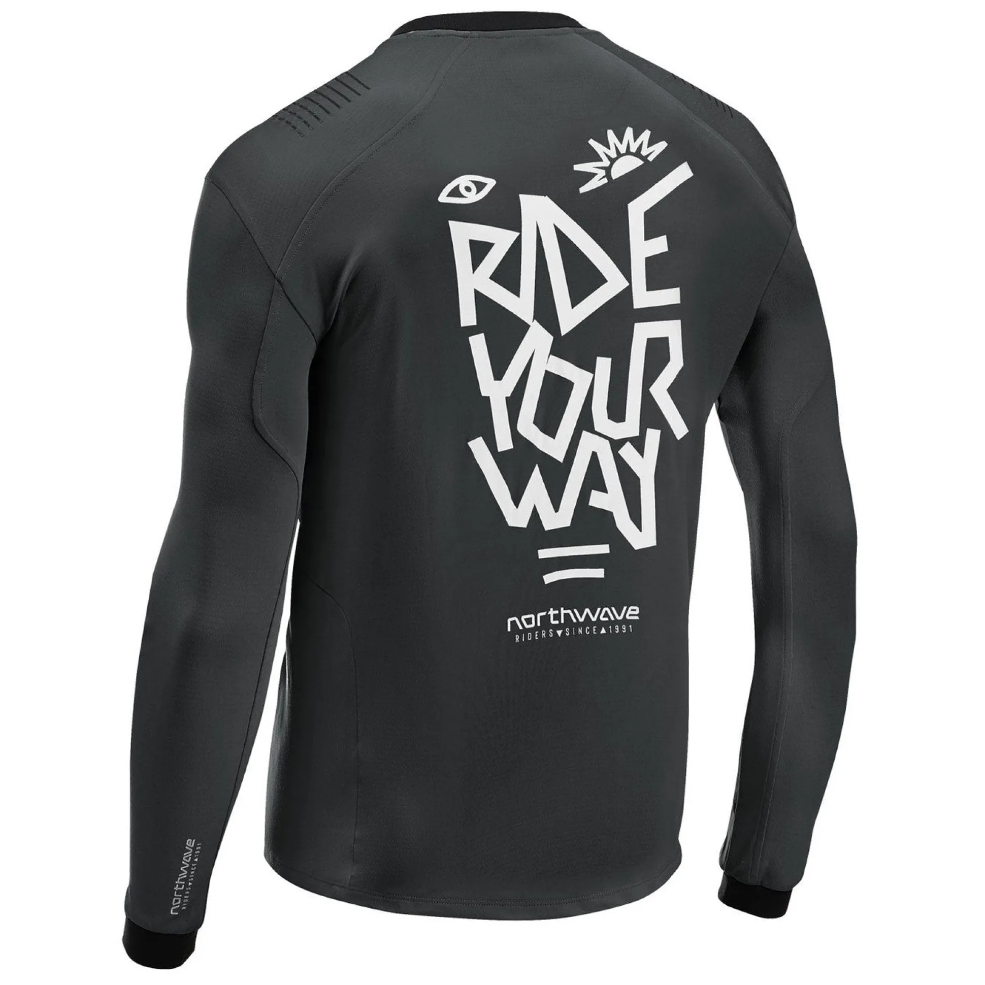 Maglia maniche lunghe Northwave Sharp - Nero bianco