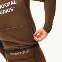 Maglia maniche lunghe Pas Normal Studios Essential - Marrone chiaro