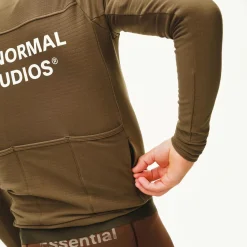 Maglia maniche lunghe Pas Normal Studios Essential - Marrone