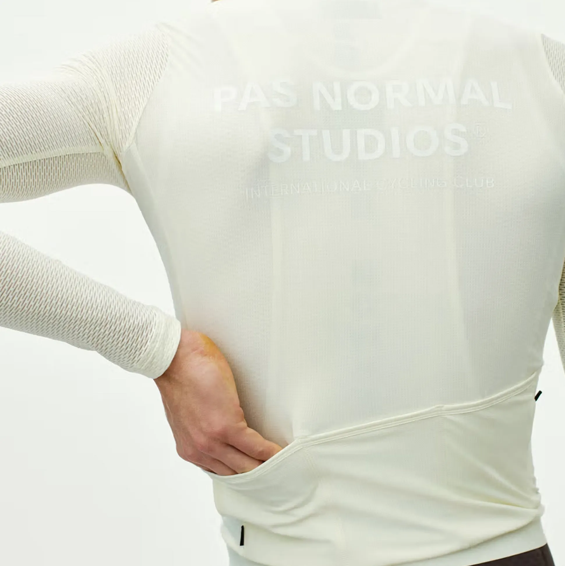 Maglia maniche lunghe Pas Normal Studios Essential Light - Bianco