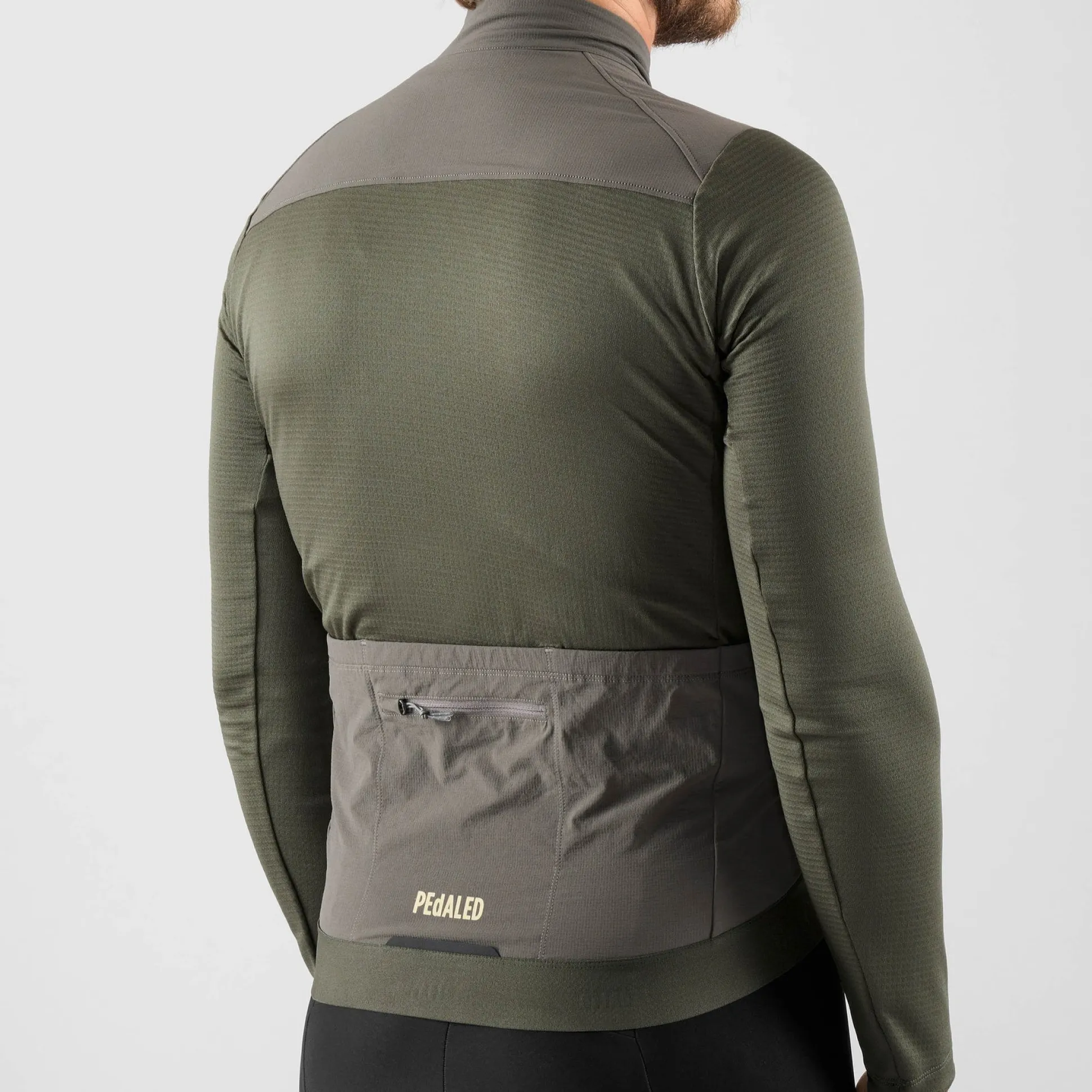 Maglia maniche lunghe Pedaled Odyssey Windblock Merino - Grigio