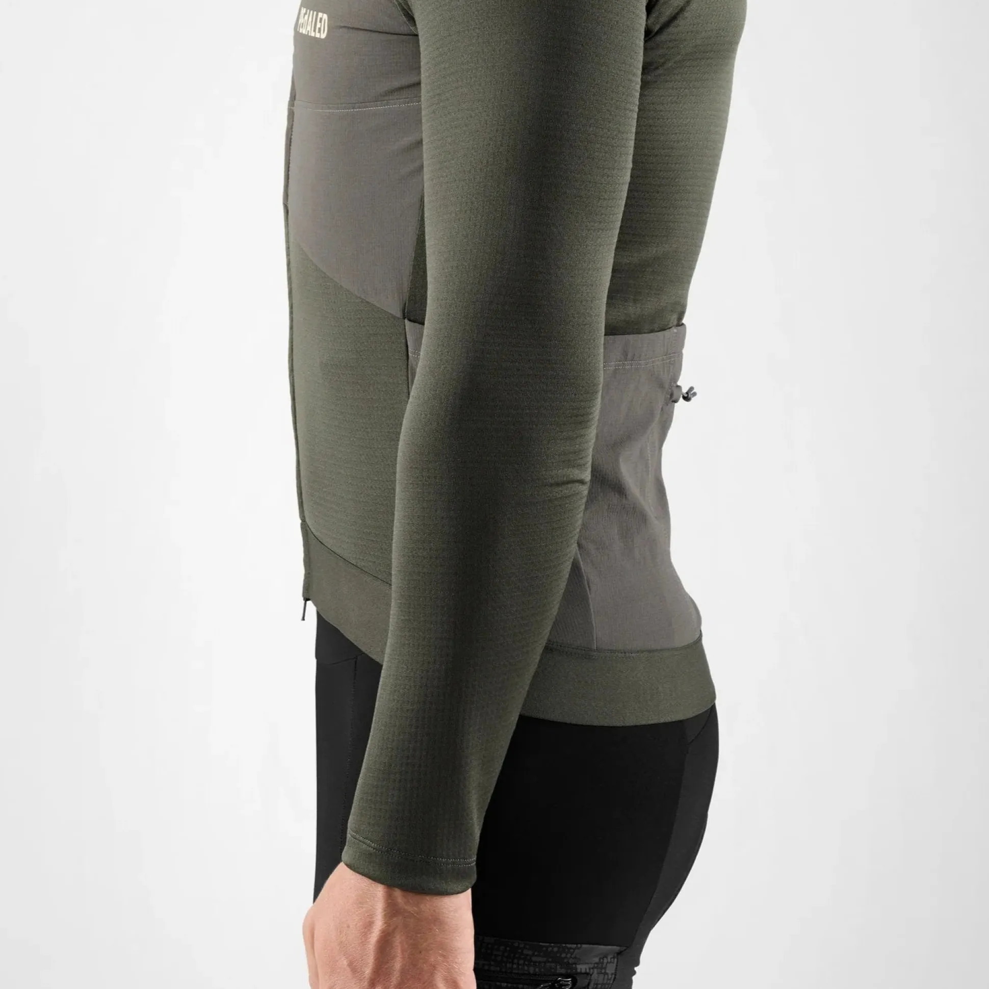 Maglia maniche lunghe Pedaled Odyssey Windblock Merino - Grigio