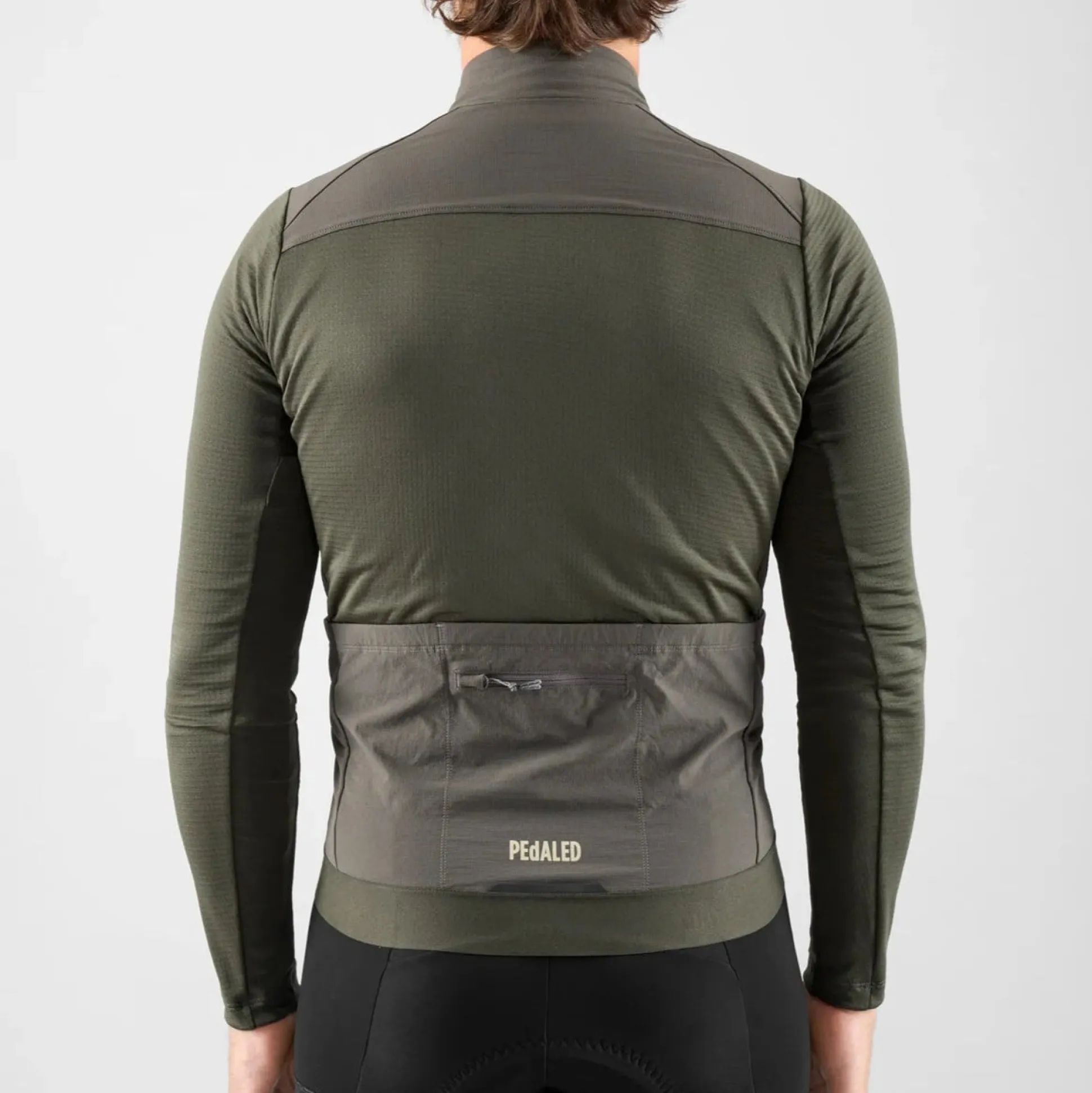 Maglia maniche lunghe Pedaled Odyssey Windblock Merino - Grigio